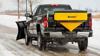 SOLD OUT New SnowEx SP 575X 1 Model, Tailgate Steel frame, Poly Hopper Spreader, Tailgate